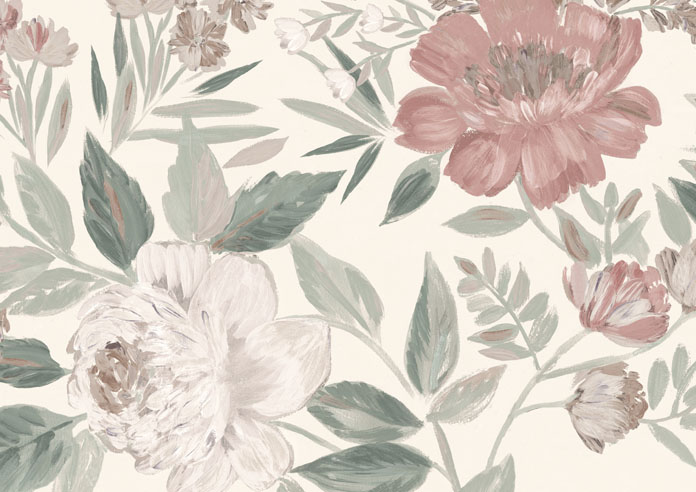 Vintage Rose, Pink Blush - Roller Blind - Image 6